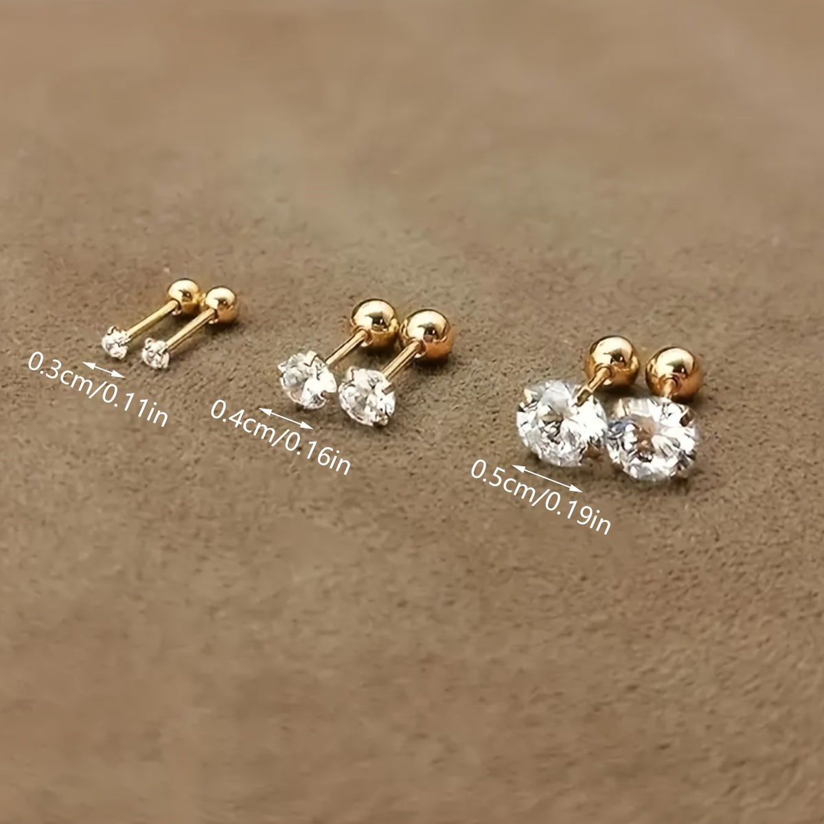 Lumen Sparkle - Zirconia Stud Earrings for Women