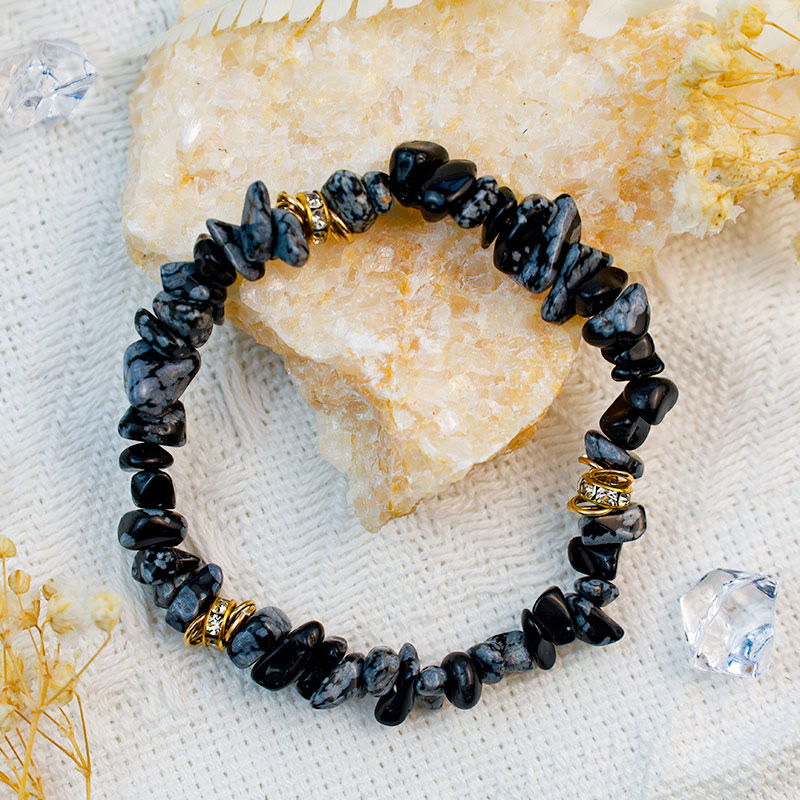 Natural Stone - Crystal Bead Bracelet