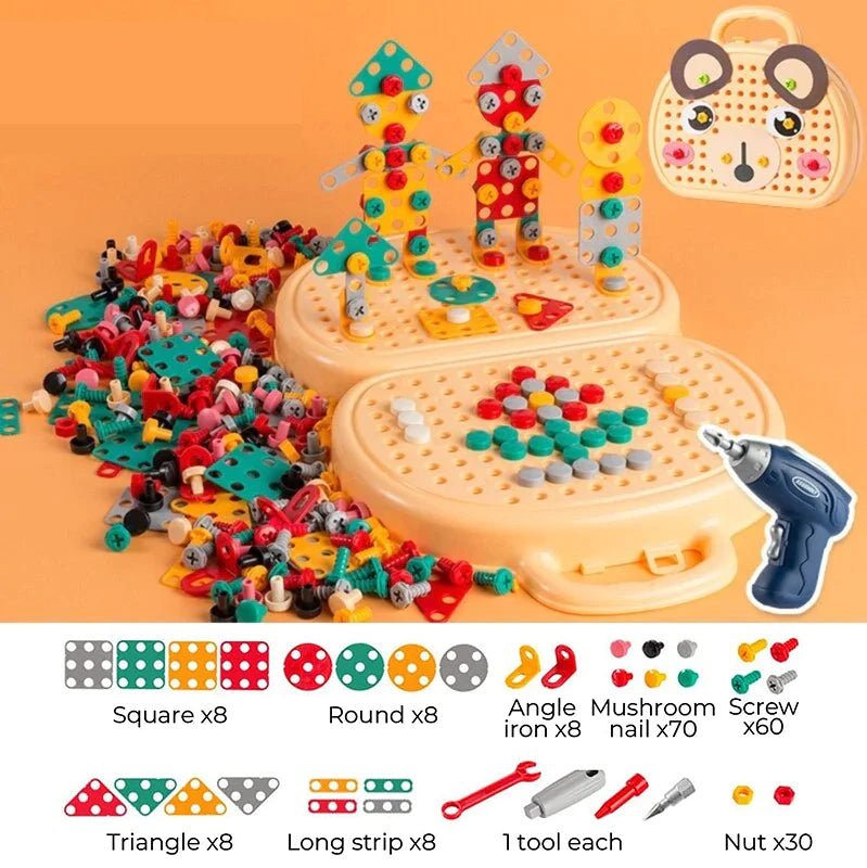 BuildMaster ToolBox - Montessori Construction Play Set for Kids
