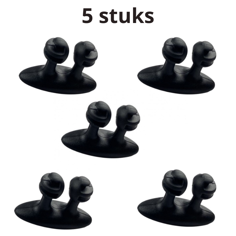 ChargeTidy Hangers - Adhesive Charger Cable Organizers (5 Pack)