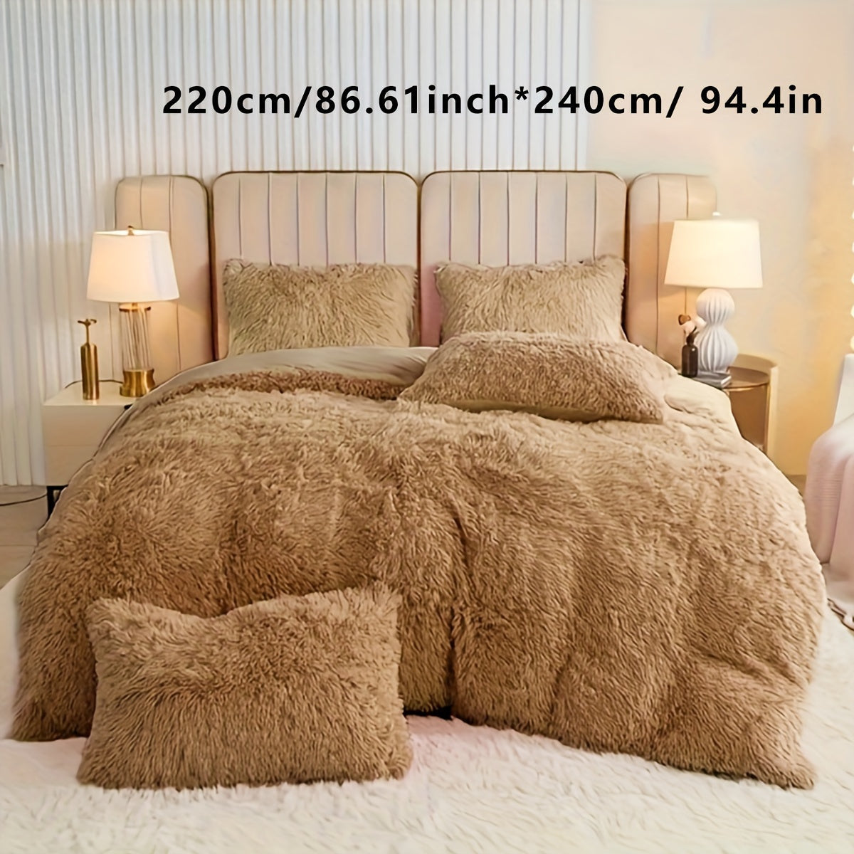 Luxe Velvet Duvet Cover Set - Soft Comfort