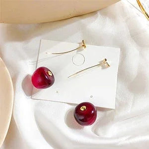 Fleur - Red Cherry Earrings for Women