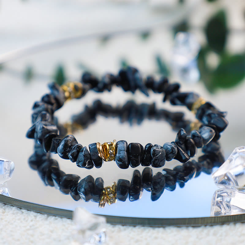 Natural Stone - Crystal Bead Bracelet