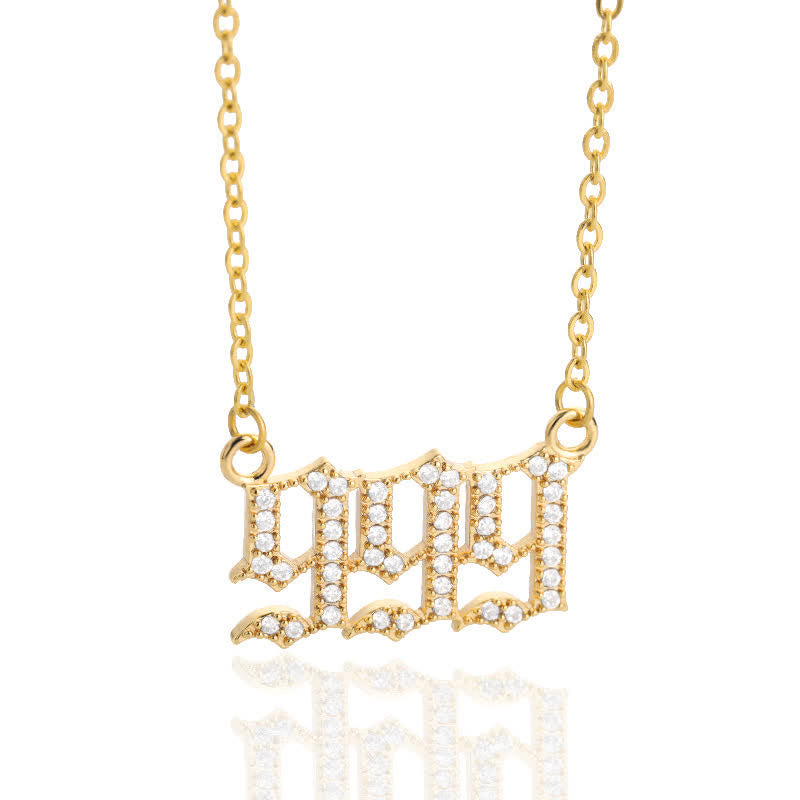 Zirconia - Angel Numbers Necklace for Women