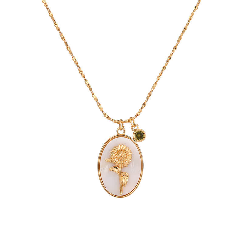 Aurora - Birthstone & Birth Flower Necklace for Women