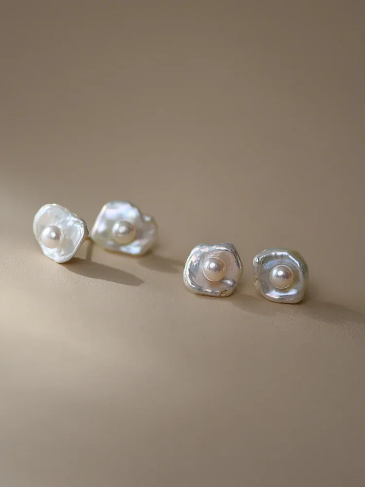 Noa - Baroque Pearl Earrings for Women