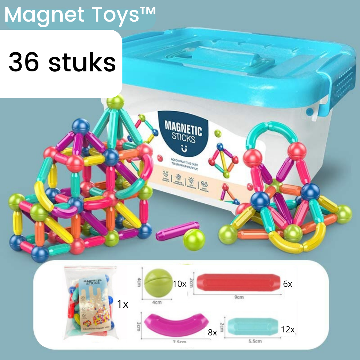 MagnaMaster - Magnetic Building Blocks Set
