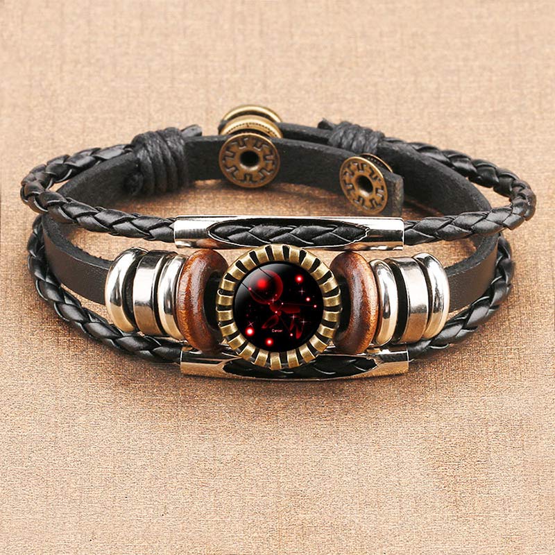 Celestial Charm Bracelet - Retro Zodiac Star Sign Jewelry