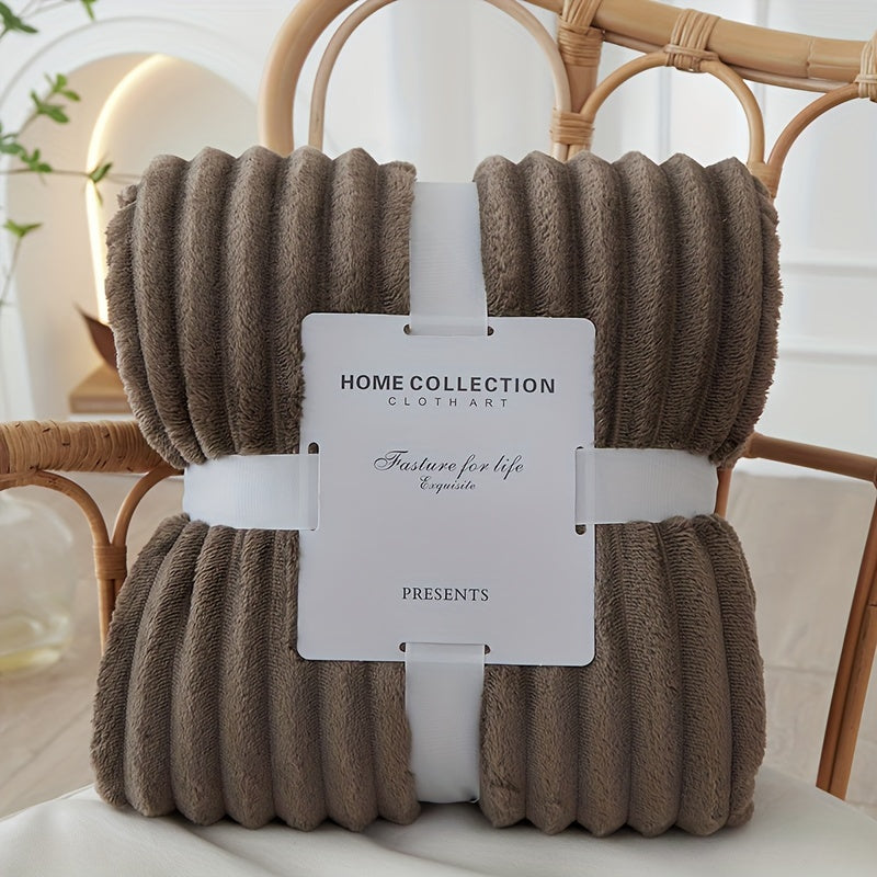 Flannel Polyester Blanket - Comfort & Warmth