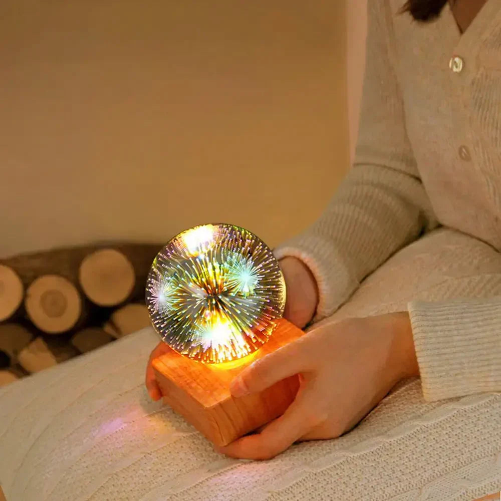 StarburstGlow - Crystal Ball Lamp with 3D Effect