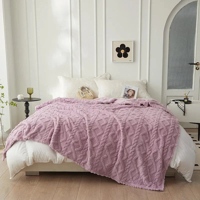 CozyLuxe - Luxe Lambswool Blanket for the Bedroom