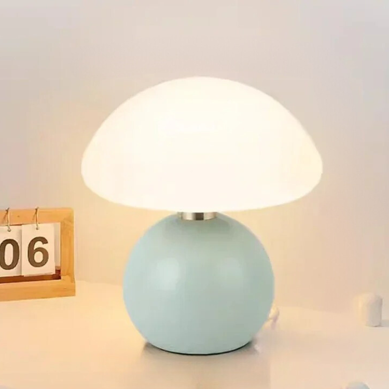 Mushroom Table Lamp - Elegant Cream LED Accent Light