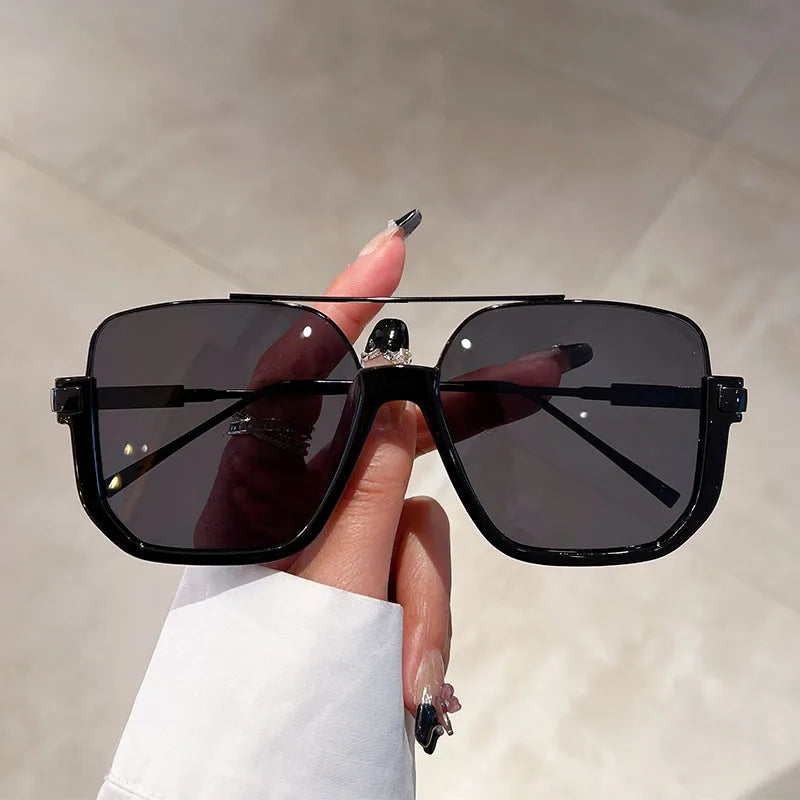Julia Shades - Retro Oversized Square Sunglasses with UV Protection