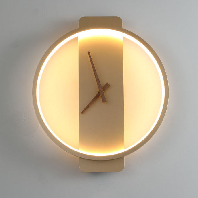 Clock-Shaped LED Wall Lamp - Modern Accent Light