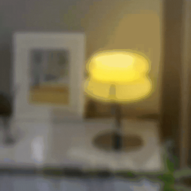 Macaron Glass Table Lamp - USB Glass Bedside Light