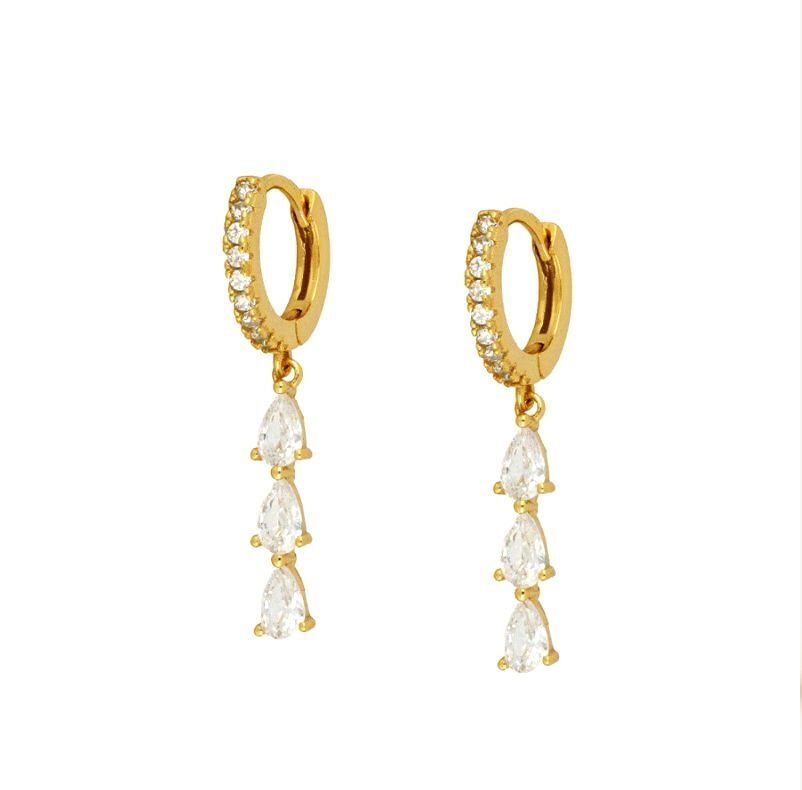 Aurora - Sterling Silver Earrings Set with Hoops and Drops