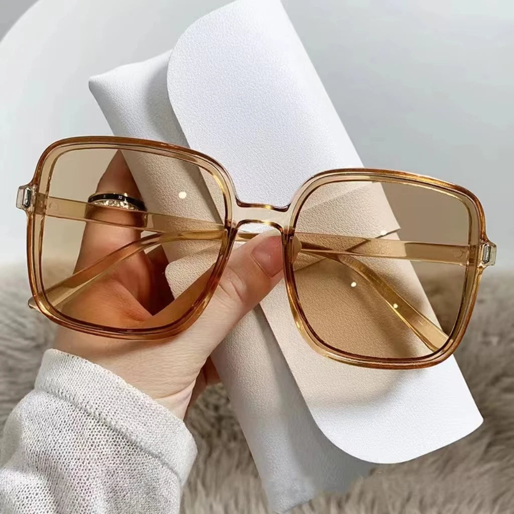 Sheena Shades - Elegant Oversized Square Sunglasses