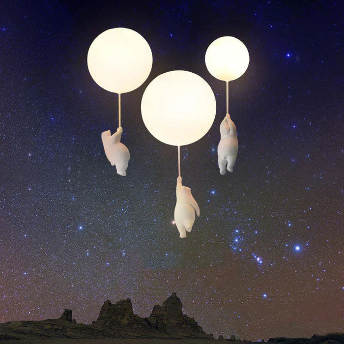 CloudBear - Playful Kids Ceiling Lamp with Balloon