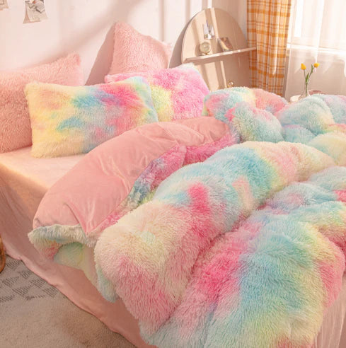 FluffCandy Duvet Set - Long-Hair Winter Warmth