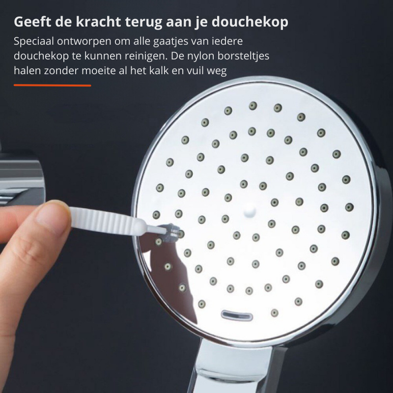 KalkBuster Brush - Cleaning Brush Set for Showerheads and Tight Spaces