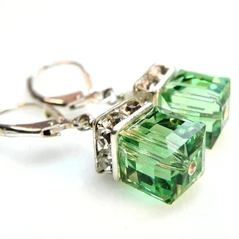 Green Peridot - Drop Earrings for Women