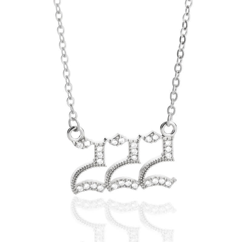 Zirconia - Angel Numbers Necklace for Women
