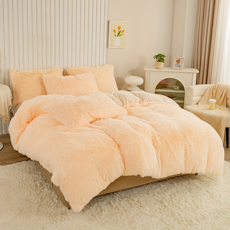 Ultra-Soft Plush Duvet Cover Set - Zipped