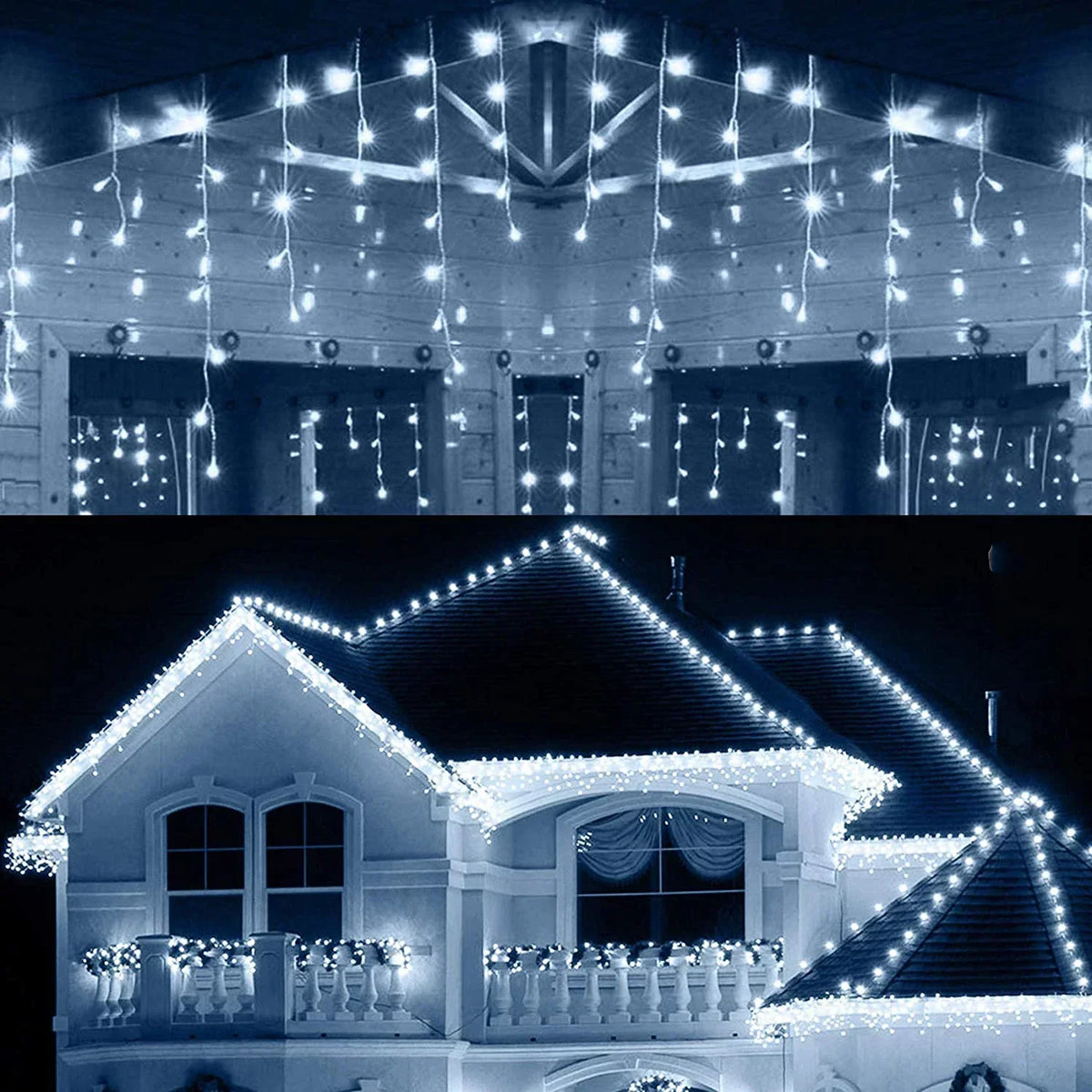 Glimmerfall - Outdoor LED Light Curtain for Festive Decoration