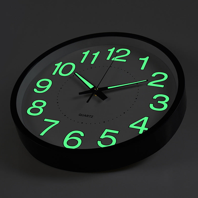 Silent Classroom Clock 30cm - Glow-in-Dark Clock