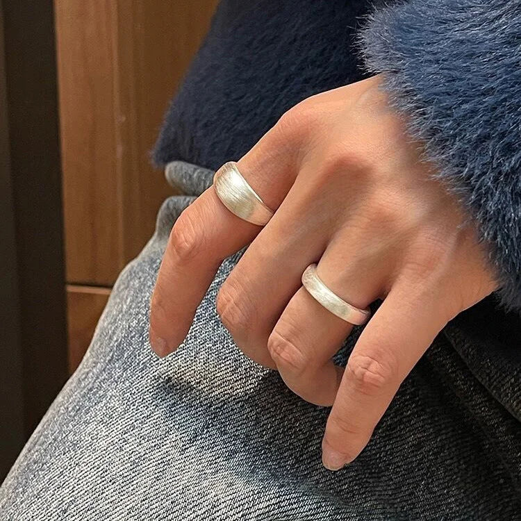 Nora - Adjustable Silver Dome Ring for Women