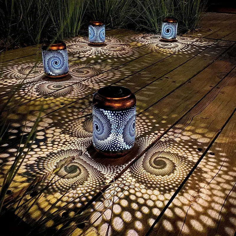 Solara Glow - Artistic Weatherproof LED Garden Lamp