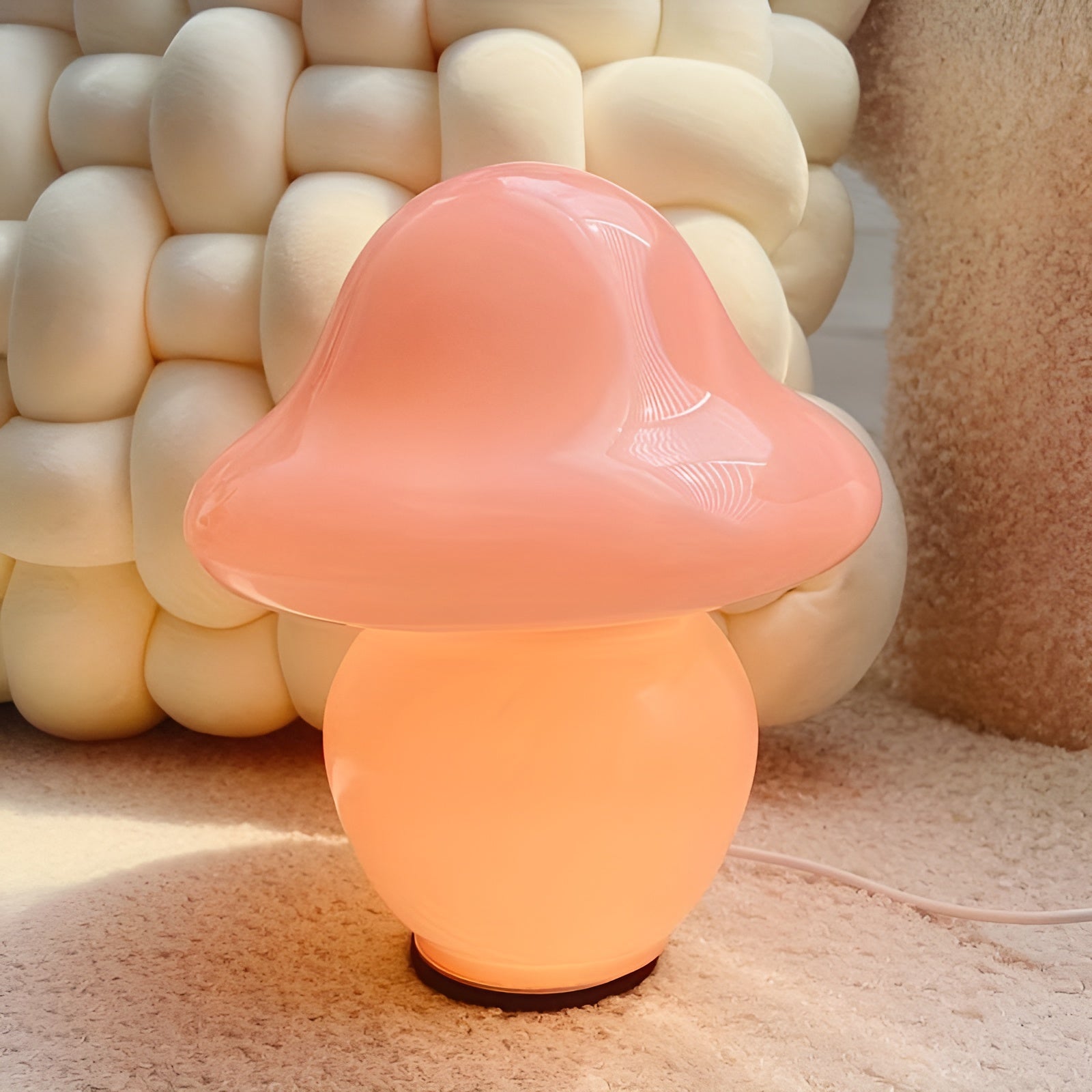 MushroomDream Glass Lamp - Decorative LED