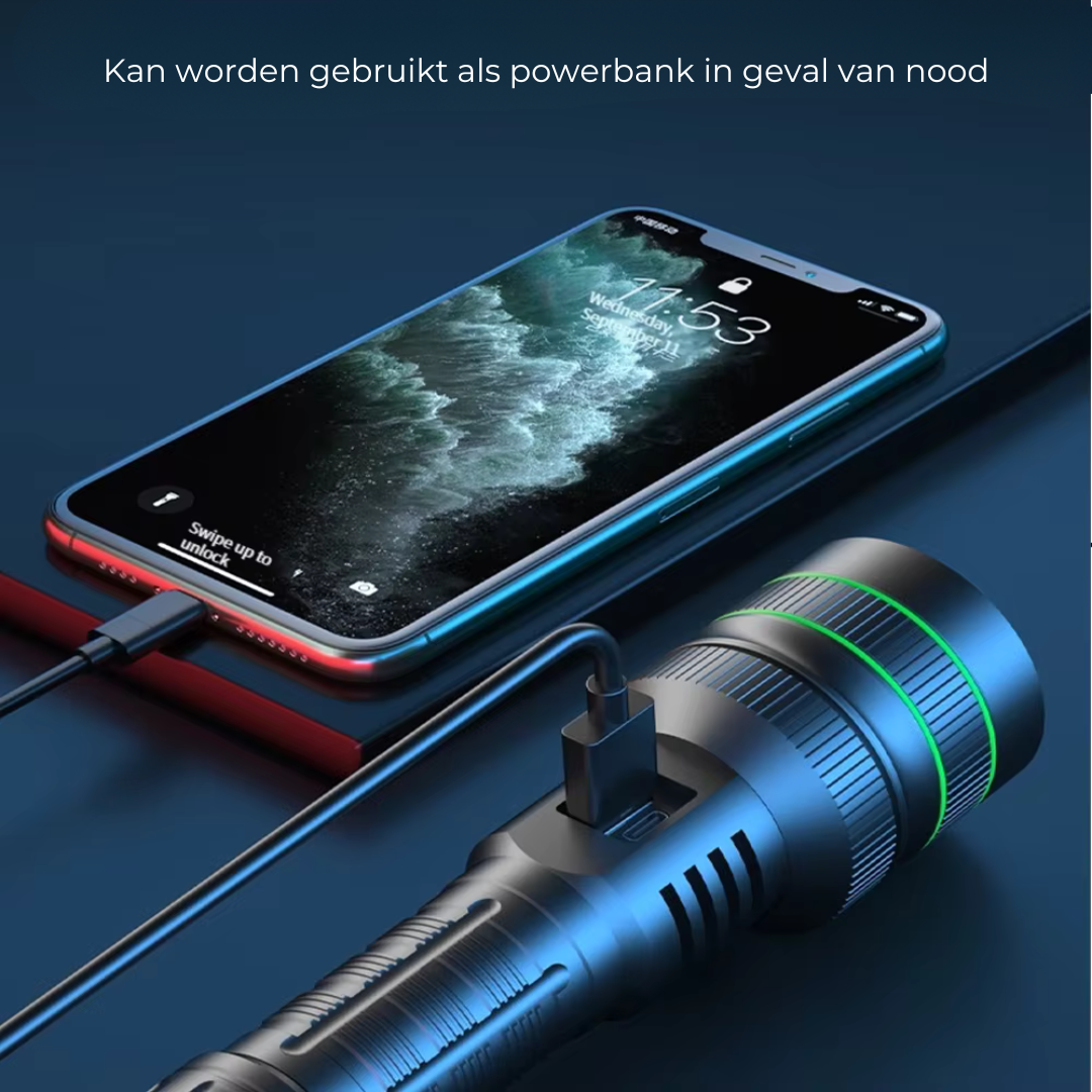 PowerBeam Zoomable LED Flashlight