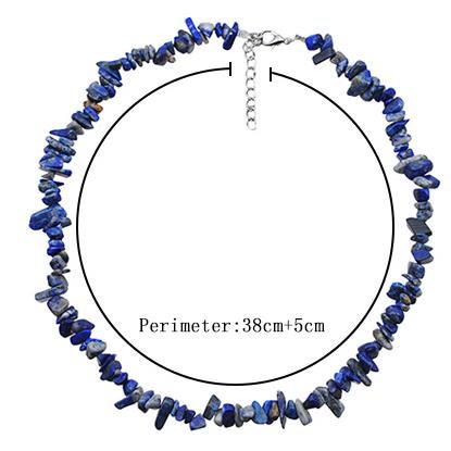 Lina Polished Crystal Necklace with Natural Gemstones