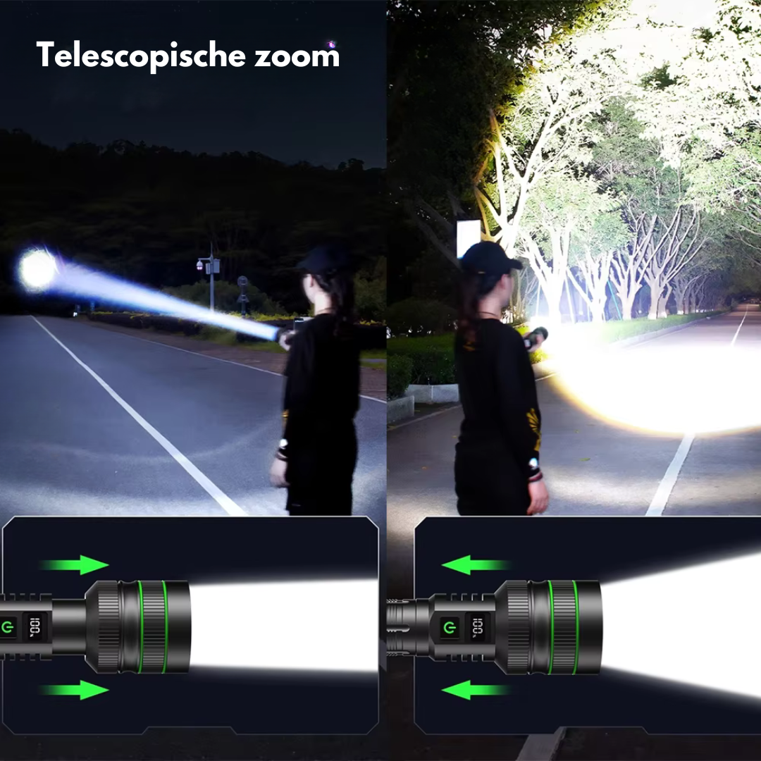 PowerBeam Zoomable LED Flashlight