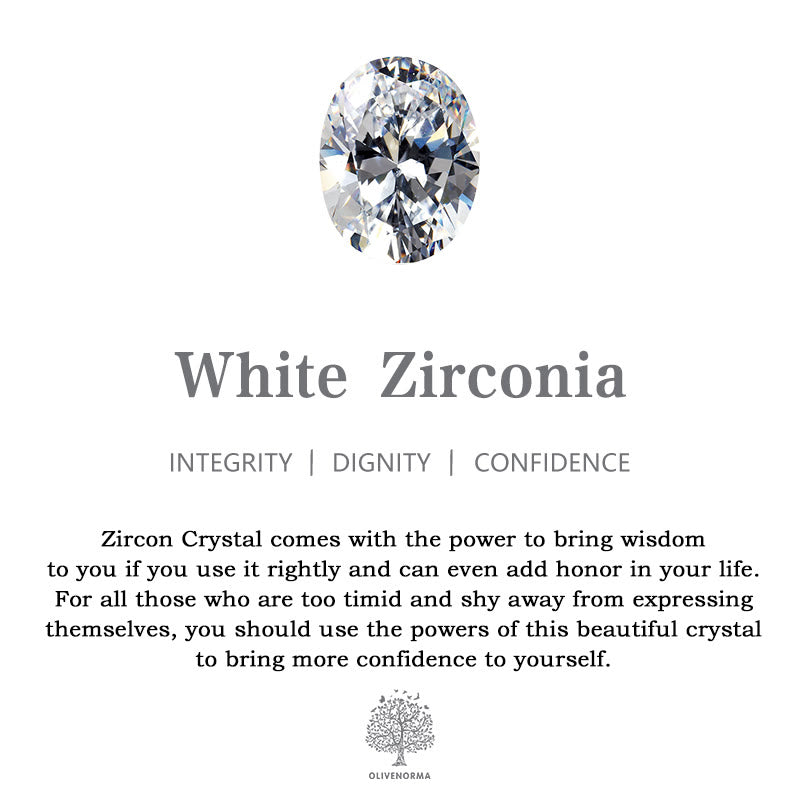 Amara - Tarot Drop Pendant Necklace with Zirconia for Women