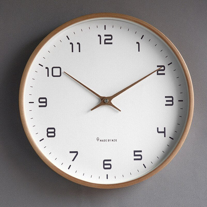 NordicTimber - Solid Wood Wall Clock for Your Interior