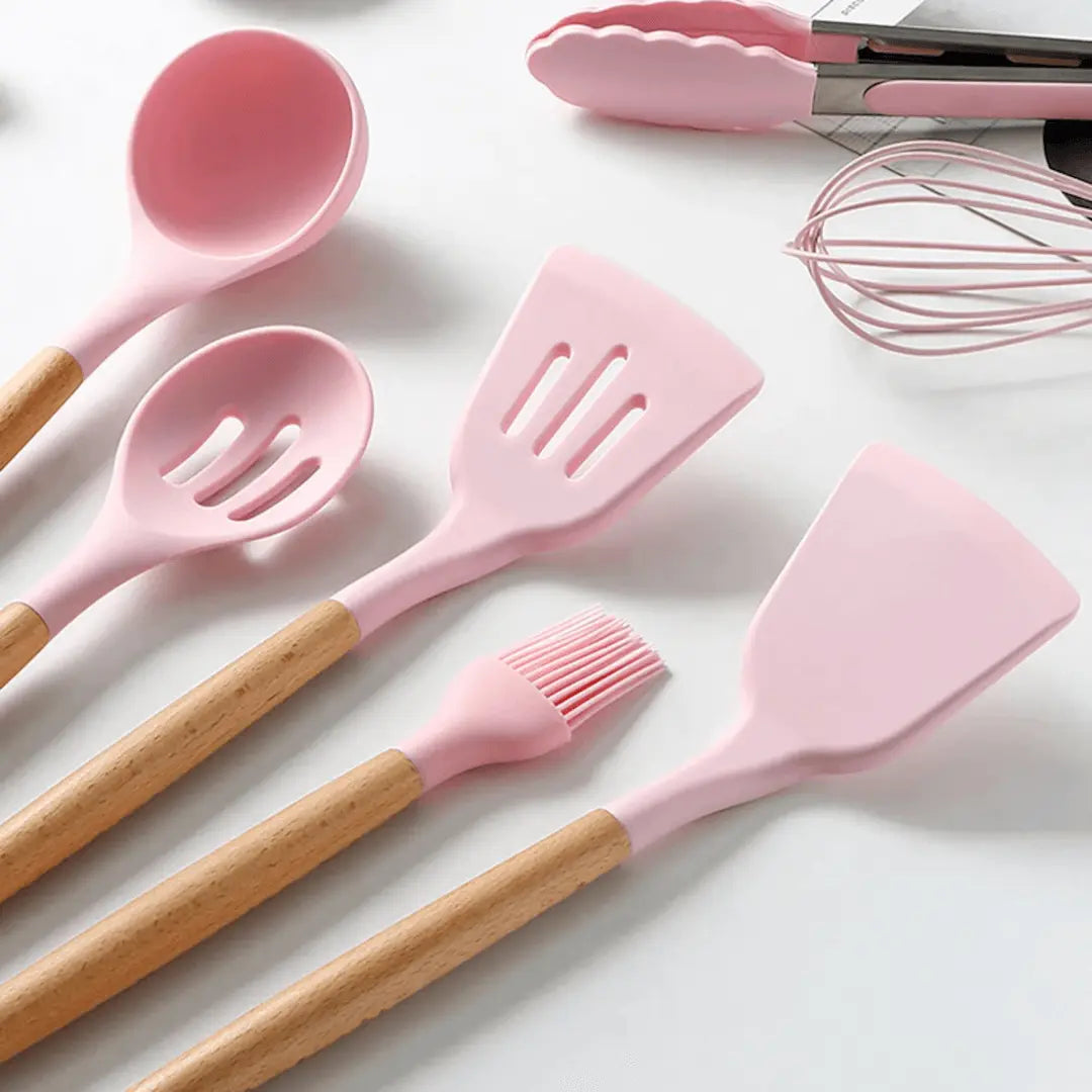 FlexiChef - 12-Piece Silicone Kitchen Utensil Set