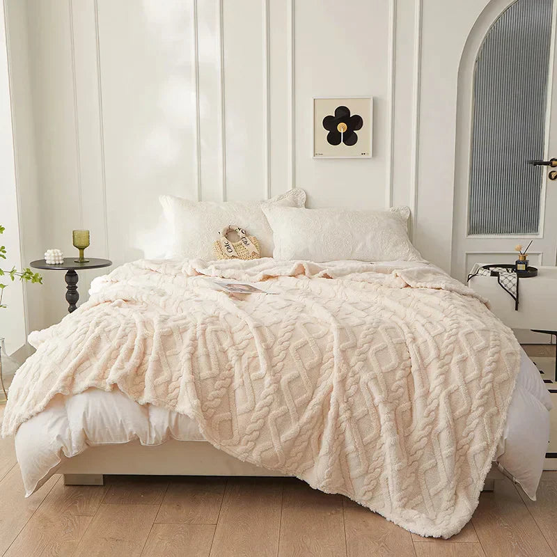 CozyLuxe - Luxe Lambswool Blanket for the Bedroom