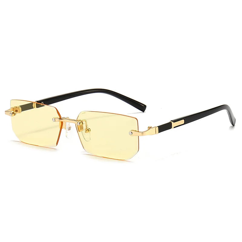 MilaShade - Rectangular Rimless Sunglasses