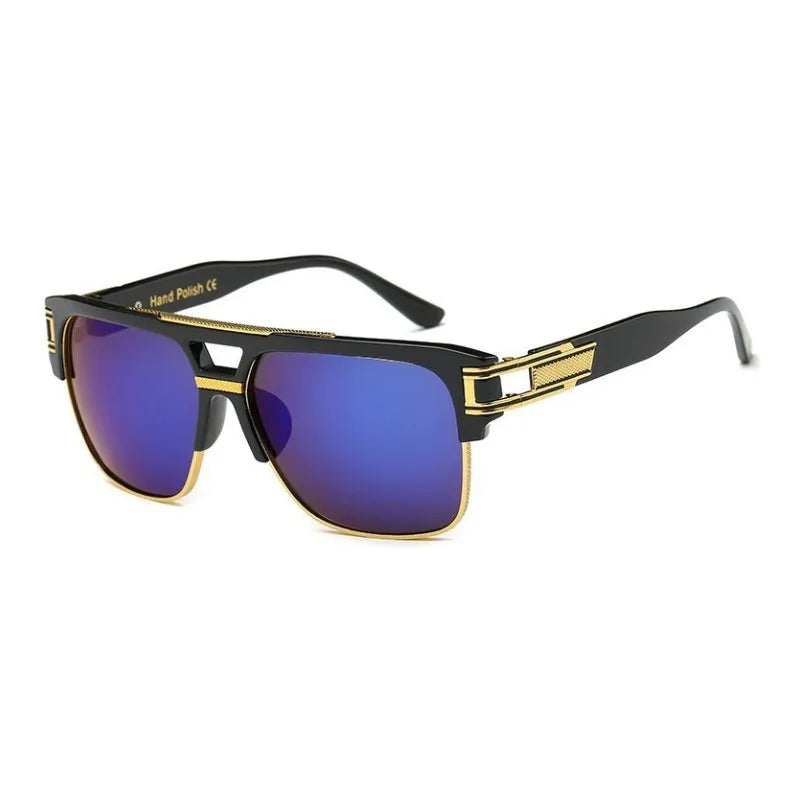 Hein Sunglasses - Vintage Square Mirrored Shades