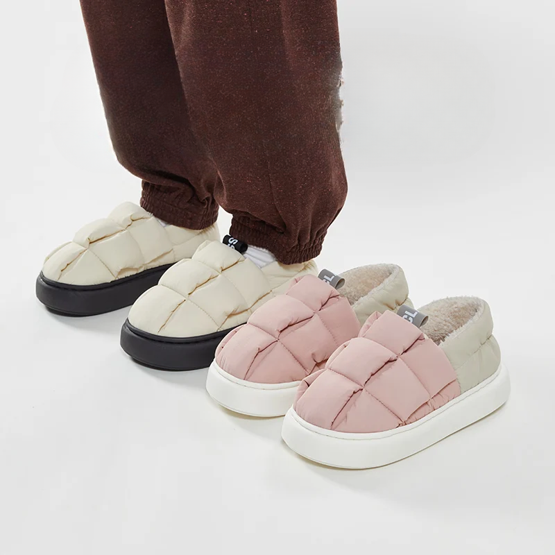 Snuggle Steps Plush Slipper Boots - Winter Warmth