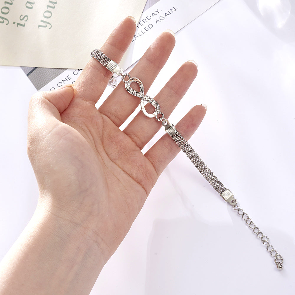 Infinity - Timeless Silver Charm Bracelet for Women