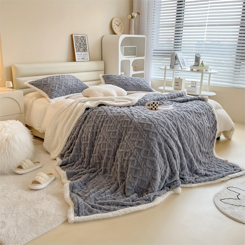 Vintage Double-Sided Fleece Blanket
