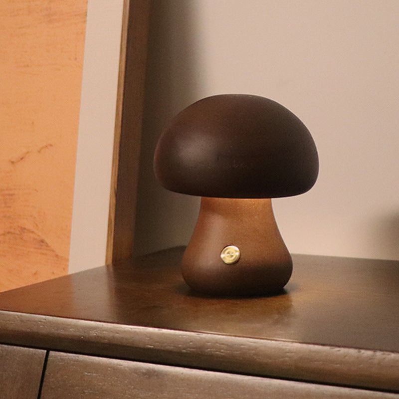 Mushroomlight - Wireless Wooden LED Night Light