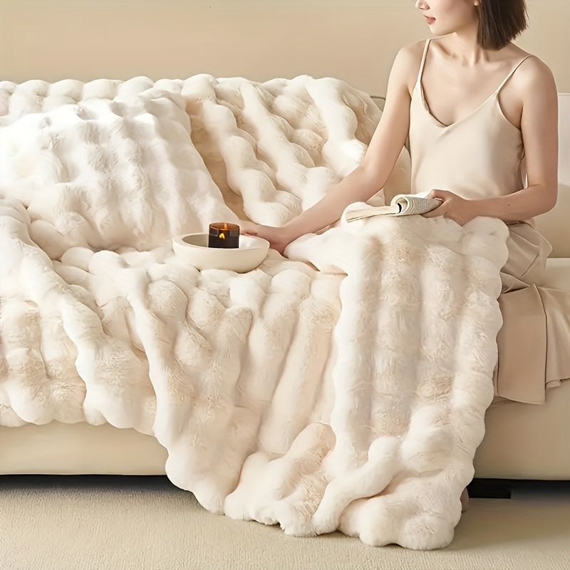 Rabbit Fleece Blanket - Soft & Durable Luxury