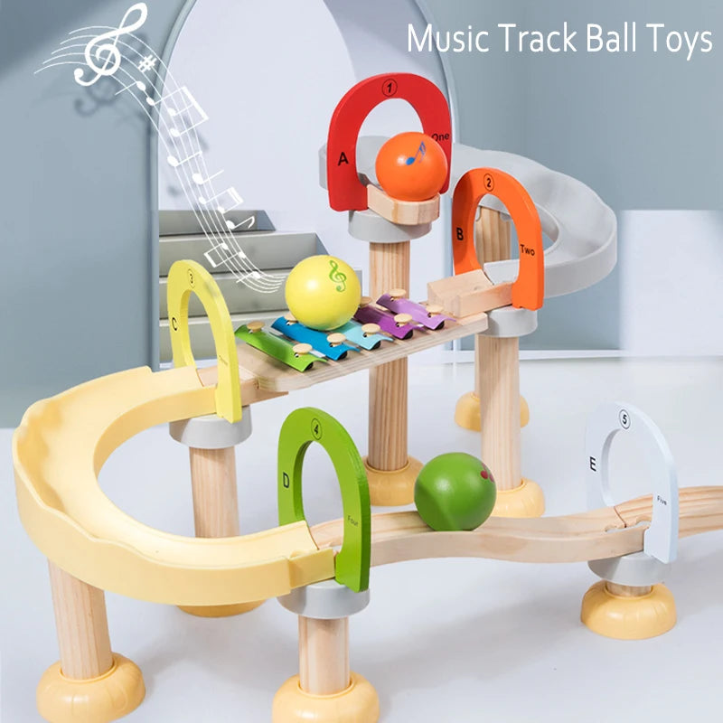 MusicBlocks Toy - Wooden Sensory Musical Blocks for Kids