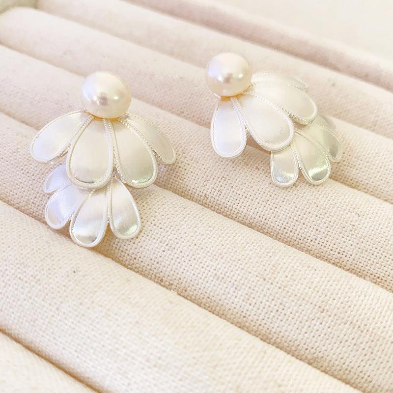 Lunara - Double Flower Stud Earrings for Women