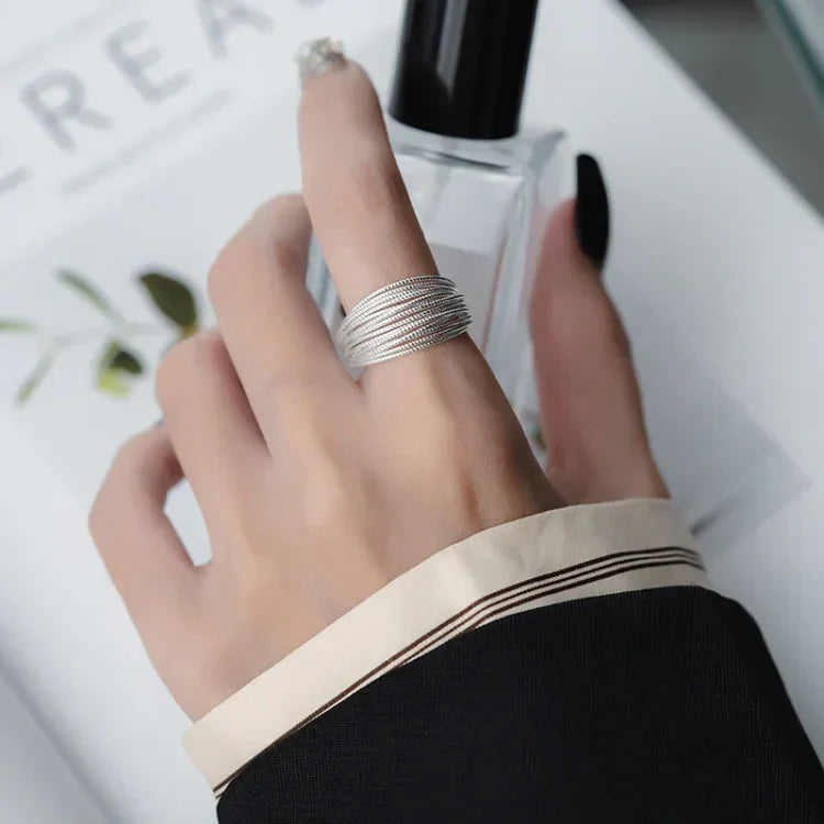 Isolde - Adjustable Layered Ring for Women