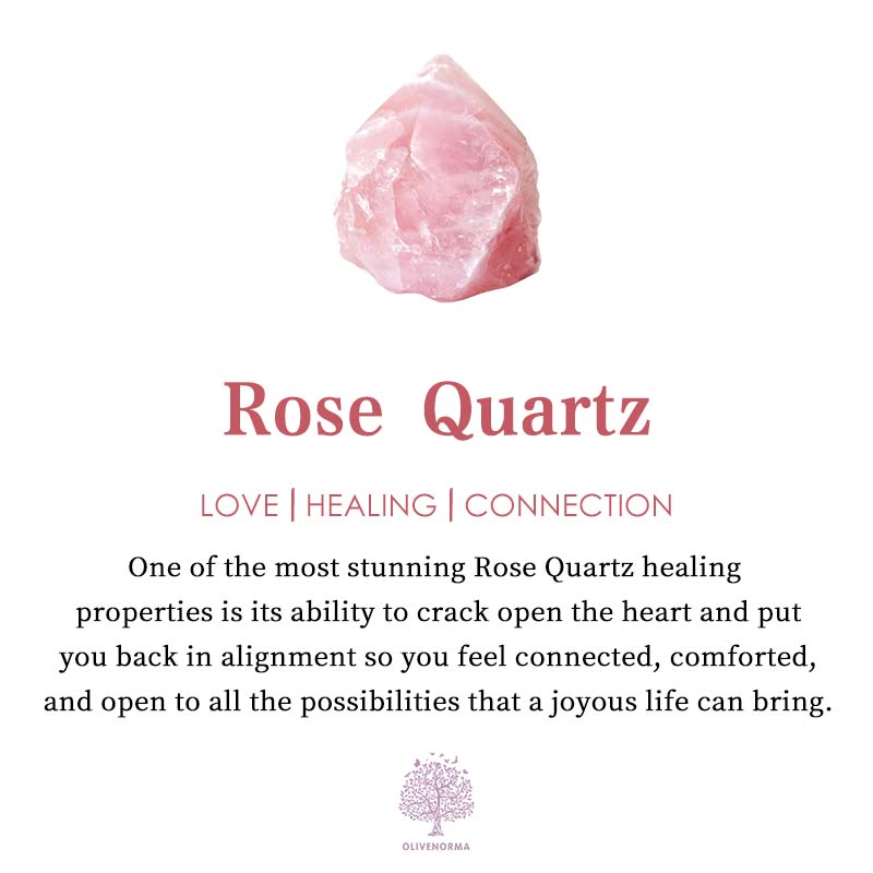 Amara Heart Rose Quartz Necklace - Romantic Gemstone Pendant